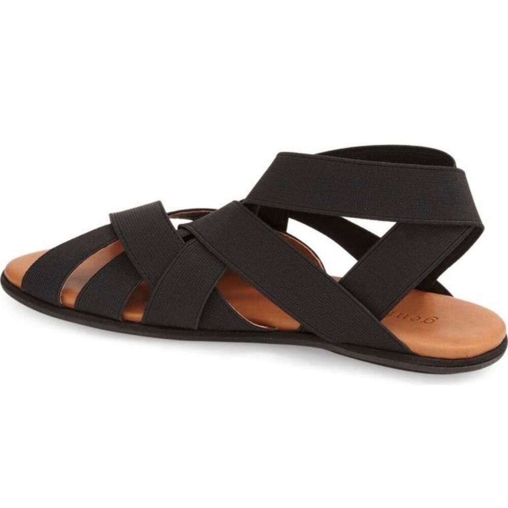 Gentle Souls by Kenneth Cole Bari Elastic Strap Sandals in Black Size 7.5 - Picture 2 of 6